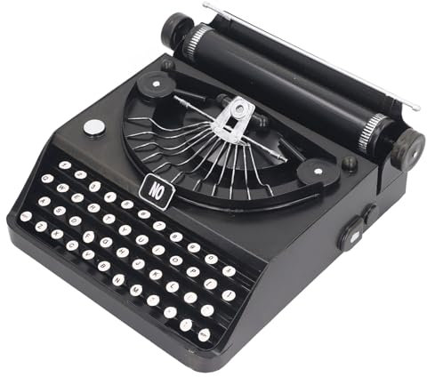 Schwarzes Retro-Vintage-Schreibmaschinenmodell, Tragbare Manuelle Requisiten, Dekoration f¨¹r das Heimb¨¹ro