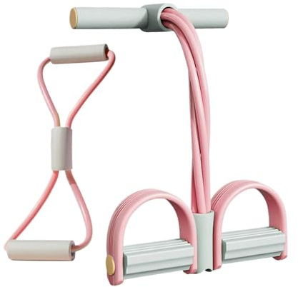 Banda de resistencia para pedal de pie, cuerda elástica, equipo de ejercicio para sentarse, equipo deportivo de cuerpo completo para estiramiento de piernas, abdomen, cintura, adelgazamiento de brazos