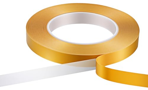 TIESOME Nastro biadesivo ultra sottile trasparente, 1,5 cm x 50 m, nastro adesivo su due lati con forte doppio adesivo, adesivo trasparente per album di ritagli, per tappeti, palloncini fissi