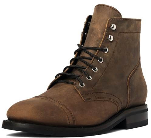 Thursday Boot Company Kaptenssko med tåsnörning stövel för män, Bränd koppar, 42 EU