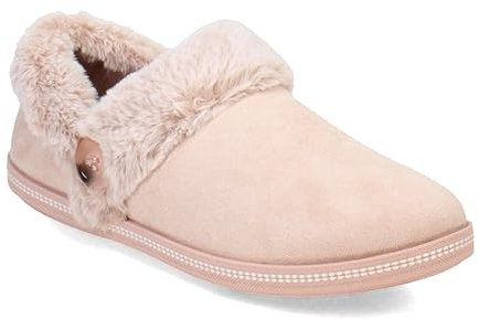 Skechers Damen Cozy Campfire Fresh Toast Hausschuh, Blush Microfiber/Faux Fur, 37 EU