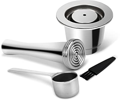 LIHONG Reusable Coffee Pods, Stainless Steel Reusable Espresso Capsules Compatible with Nespresso Original Line (1 pack)