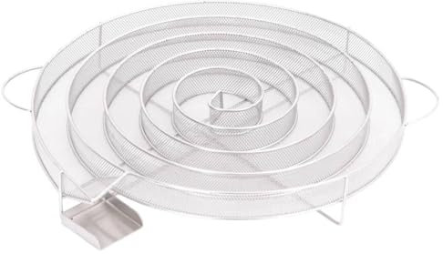 vidaXL Generador de Humo Frío Redondo, Ahumador en Frío, Ahumador de Barbacoa Portátil, Generador de Humo para Horno, Acero Inoxidable 33,5 cm