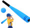 Gungtj Baseballschläger für Kinder, Schaumstoffschläger und Ball-Set - Soft-Baseball-Set für Kleinkinder mit Ball | Schaumstoff-Baseballschläger-Indoor-Sportset, weicher Hinterhofschläger mit Ball für