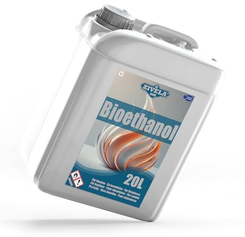 Bioetanol 96,6% 20 l | Ekologisk alkohol 96,6% 20 l | bioetanol för öppen spis, bordskamin, bioetanolkamin | bioetanol luktfri | ren förbränning, utan rök