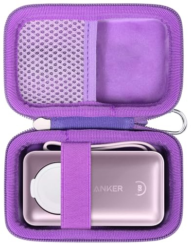Khanka Custodia per Anker MagGo Power Bank Apple Watch 10000mAh,Viola