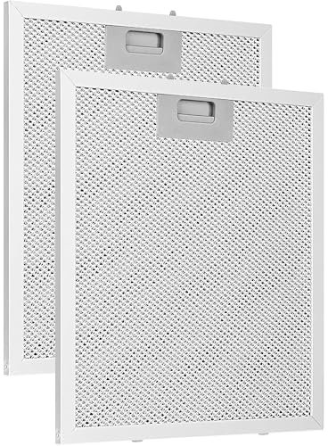 CHSG Paquete de 2 filtros para campana extractora universal de aluminio de 5 capas, repuesto universal de aluminio, filtro de ventilación para campana de 320 x 260 mm, apto para muchas marcas líderes
