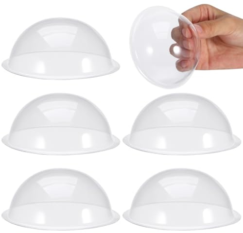 VICASKY 20 X Dome Cloche Pvc Transparent 9.00X9.00X4.00cm/3.54X3.54X1.57in | Transparent Pvc, Diy Projects, Miniature Landscapes, Protect and Display, Half Sphere Shape