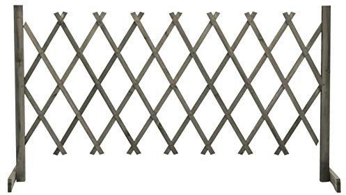 Tidyard Recinzione da Giardino in Legno massello di Abete,150x80 cm,Traliccio per Rampicanti da Esterno,per Piante da Giardino