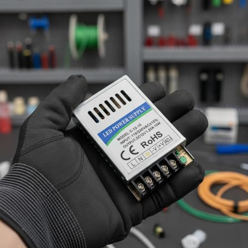 12V 15W LED Driver 1.25A Power Supply Transformer for LED Strips & Bulbs | 12V 15W LED Driver 1.25A, AC 240V to DC 12V Transformer, Constant Voltage Power Supply for LED Strips, LED Bulbs