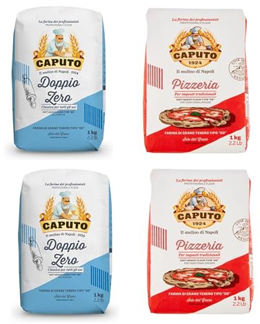 Caputo, Selezione Pack - 2 x Classica 1 kg / 2 x Pizzeria 1 kg - (Totale 4 Borse)