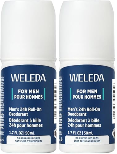 Weleda - Desodorante Roll On Men, Neutraliza y Previene los Olores Corporales Desagradables, 24 Horas de Protección, para Hombre, 100% Natural, Sin Sales de Aluminio, Aroma Masculino, Vegano - 50 ml