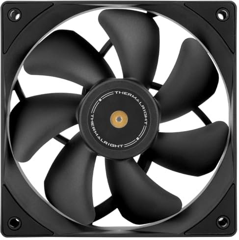 Thermalright TL-E12B V3 - Raffreddatore per CPU ad alta velocità di 2000 giri/min, ventola da 120 mm con ventola per computer ARGB (TL-E12B V3)