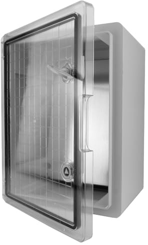 TP Electric Armadietto per quadro elettrico con custodia vuota, Armadietto di distribuzione a parete con porta trasparente, IP65 IK10 300 x 400 x 220 mm