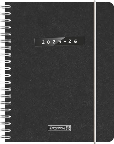 BRUNNEN Skolkalender 2025/2026 Monochrome | A6, kartong