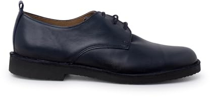 Pisamonas Zapatos Niño Blucher Piel Cordones Talla 39 Color Azul Marino