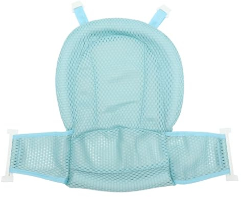 minkissy Asiento de Baño Antideslizante para Soporte de Malla Ajustable y Seguro para Bañeras Pequeñas y Duchas Fácil Instalación y Transporte Color Azul