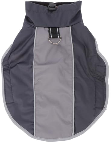 UTHCLO Veste de Chien imperméable Petit Chien teckels vêtements pour Chiots étanche Manteau de Pluie Manteau d'hiver Chaud Noir