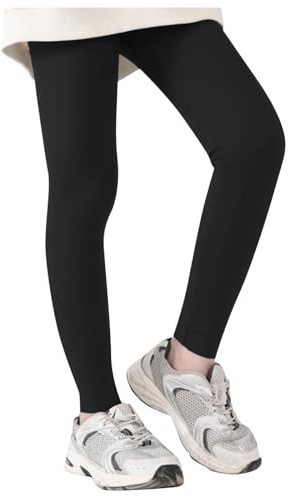 2026 Leggings athlétiques pour filles, enfants, danse, course, yoga, entraînement, danse, Noir , 10-12 ans