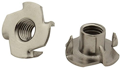 25 Stück Einschlagmuttern (mit 4 Einschlagspitzen) - M5 - rostfreier Edelstahl A2 (V2A) - SC9105 | SC-Normteile