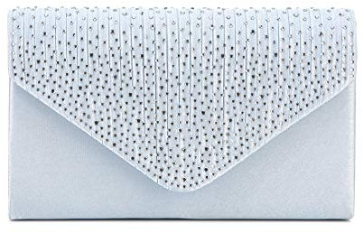 Nodykka börsen und Handtaschen Umschlag Abend Clutch Crossbody Taschen Klassische Hochzeit Party Schultertasche für Frauen, Blau (hellblau), Einheitsgröße