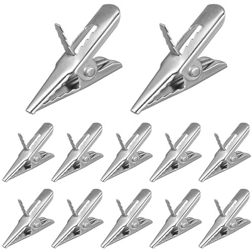 Happyyami 50 Stücke Adventskalender Klammern Metall Wäscheklammer Mini Weihnachtskalender Deko Countdown Kalender Clips Miniklammern Zierklammern für Weihnachtsdeko Baumschmuck Ornamente