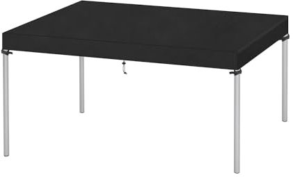 VANSHEIM Abdeckung Tischplatte Abdeckung Gartentisch Abdeckhaube Gartentisch Abdeckhaube für Tisch Wasserdicht Abdeckplane Gartentisch Winddicht UV-Beständiges 420D Oxford Gewebe 120x60x15cm