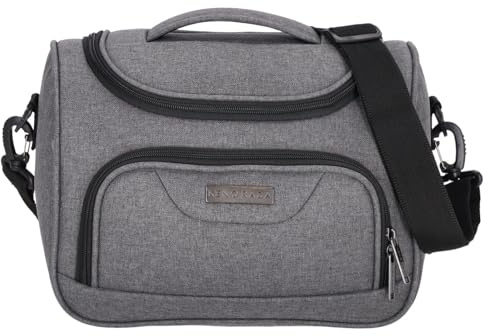 Kenorada Beautycase SoftLITE | Reise Kulturtasche für unterwegs | praktische Aufteilung, Vier Fächer und Schlaufen | Abnehmbarer Schultergurt | auf Trolley aufsteckbar