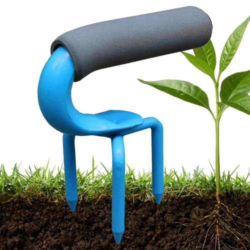 BommFu Outil à Main de la Griffe de Jardin, Fourche de Jardin pour desserrer Le Sol | Cultivateur à Main en Acier Lourd,Manuel de Jardin Manuel de Jardin Ergonomique Tool pour Le Jardinage et Le