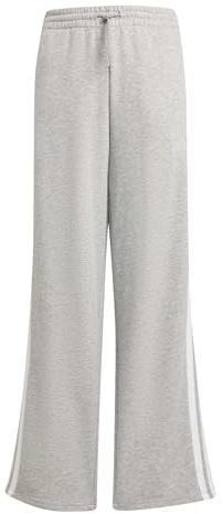 adidas Girl's Essentials Pants, medium Grey Heather/White, 11-12 Years