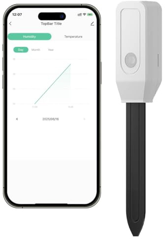 Acmerota Zigbee markfuktighetsmätare smart växtvattenövervakare WiFi-hygrometer sensor för trädgårdsarbete, jordbruk och växter Exakt mätning