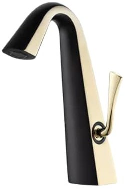 All-Copper Hotel Style Bathroom Basin Taps with Gun Gray Face Wash Hand Washbasin Hot and Cold Faucet