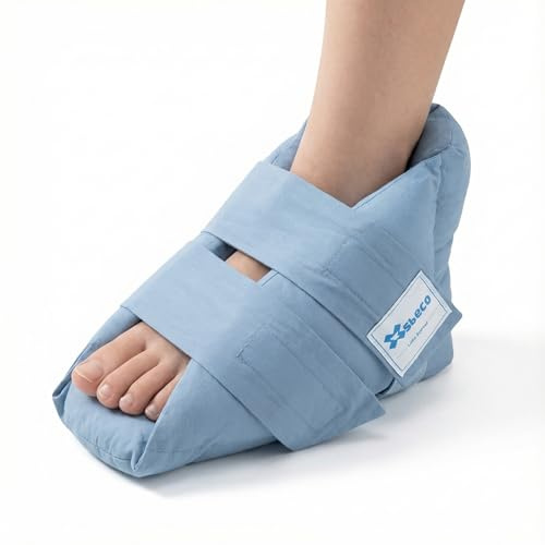 Cojín protector para el talón, para personas mayores postradas en la cama, antidecúbito, protector de tobillo, caída de pies dormida, suave, cómoda