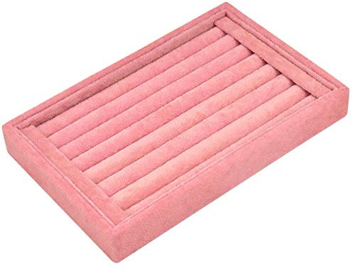 Disino 7 Compartiments Boîtes à Bijoux pour Boucle d'oreille, Boîte de Rangement en Velours pour Présentoirs, Organisateurs de Bijoux