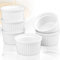 6x Schälchen Ø 9cm aus Keramik Ofenfest Creme Brulee Dessertschale Pasteten Tapas Soufflé Auflauf Förmchen (6 Stück)