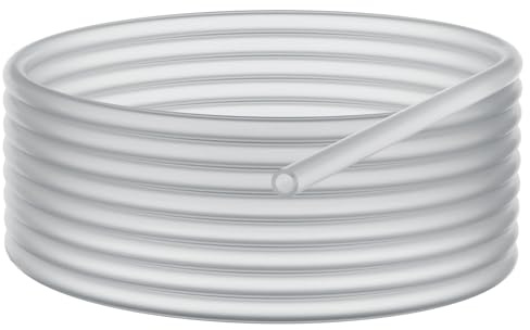 stonylab Silikonschlauch, Hochtemperatur-Lebensmittelqualität Reines Silikon Schlauch Natursilikonschlauch 12 mm Außendurchmesser, 8 mm Innendurchmesser, hochelastisch und stark, 3 Meter