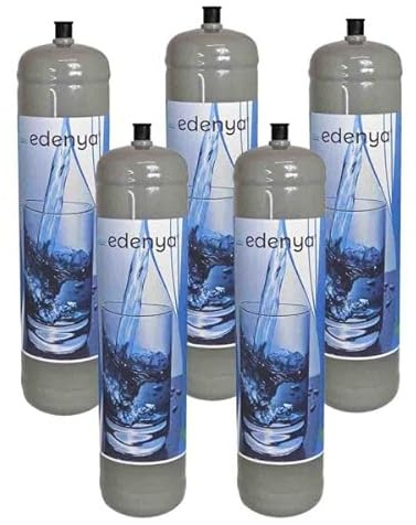 5 bouteilles CO2 jetables e290 utilisation alimentaire eau pétillante pour gazeurs et refroidisseurs d'eau raccord M11x1
