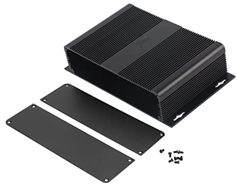 Projekt Aluminiumbox Elektronische DIY Leiterplatte Projekt Gehäuse Elektronikgehäuse Kühlbox für Leiterplatten 2,1 x 8 x 4,7 Zoll Schware