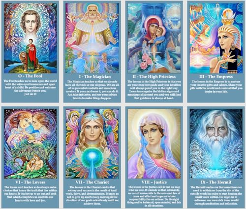 Heaven Wisdom Tarot Cards - Enseñanzas del Reino de los Cielos. 78 cartas del tarot