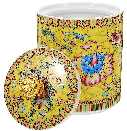 Warmhm Barattolo Per Tè in Contenitore Ermetico Per Tè Sfuso e Bustine Conservazione Alimenti Secchi Design Semplice Materiale