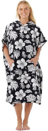 Rip Curl 2025 Femmes Serviette à Capuche Mixte 00VWTO - Black/Blanc