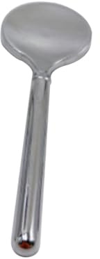 DECHOUS Paletta la Bellezza in Zinco, Cucchiaio Facciale Piccolo da 5 Cm, Strumento la Cura della Pelle del Viso e Applicatore per Maschera e Crema Occhi, Uso Professionale