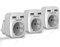 TESSAN 3 Paquetes Adaptador Enchufe Ingles UK Inglaterra Adaptador de Viaje con 2 USB A, Español 2 Patas Europa hacia 3 Patas Reino Unido RU para Irlanda Escocia Britanico (Tipo G) Blanco