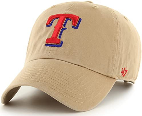 47 Royal Blue, Texas Rangers Khaki, One Size