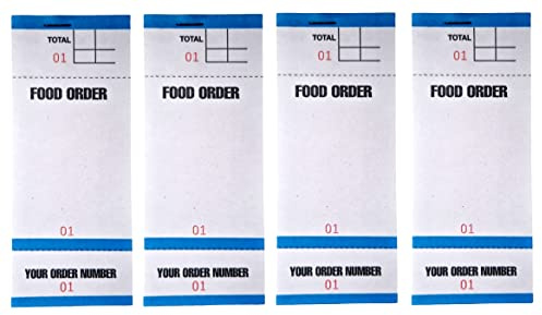 Food Order Pads 100 to A Booklet restarant Cafe Takeaway BF84 Set of 4