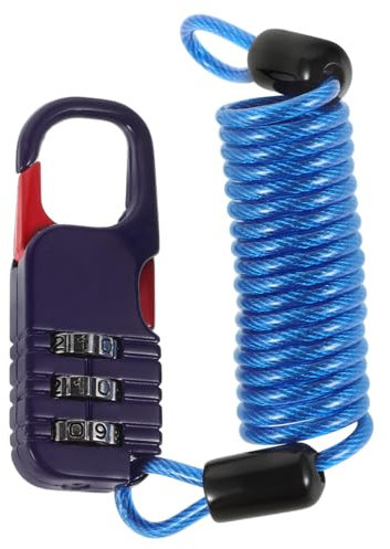 ARTSEWPLY Diebstahlsicheres Zahlenschloss Motorrad Lenkerschloss Roller Helmschloss Motorradschloss Schlösser Handhaben Sperren Kontrolle Gaspedal Kette Verriegelung Zinklegierungsmaterial