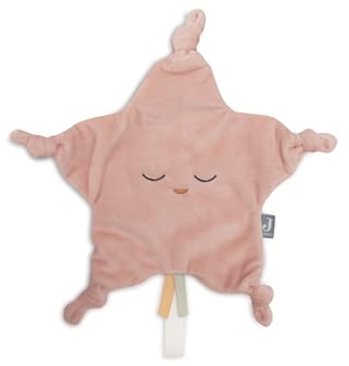 Jollein Doudou Little Star pour bébé, rose sauvage, 100% polyester, 25 x 25 cm