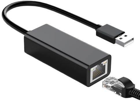 Adaptador USB C a Ethernet – Conector de red Gigabit USB tipo C | Dongle de Internet de alta velocidad a LAN | Convertidor de cable Ethernet compacto accesorio de puerto USB_C para una conexión