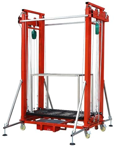 Ponteggi Elettrici, Piattaforma Elevatrice For Ponteggi, Con Telecomando, Mobili, 2M-8M, Elevata Capacità Di Carico(6M)