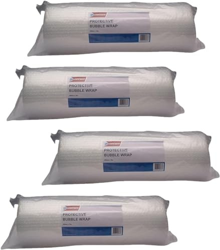 GoSecure Bubble Wrap Roll Large 500mmx10m Clear (Pack of 4)